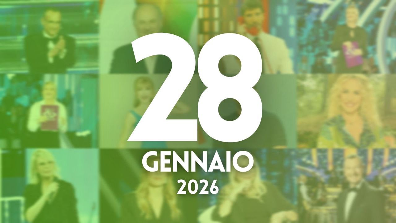 ascolti tv notizie 28 gennaio 2026