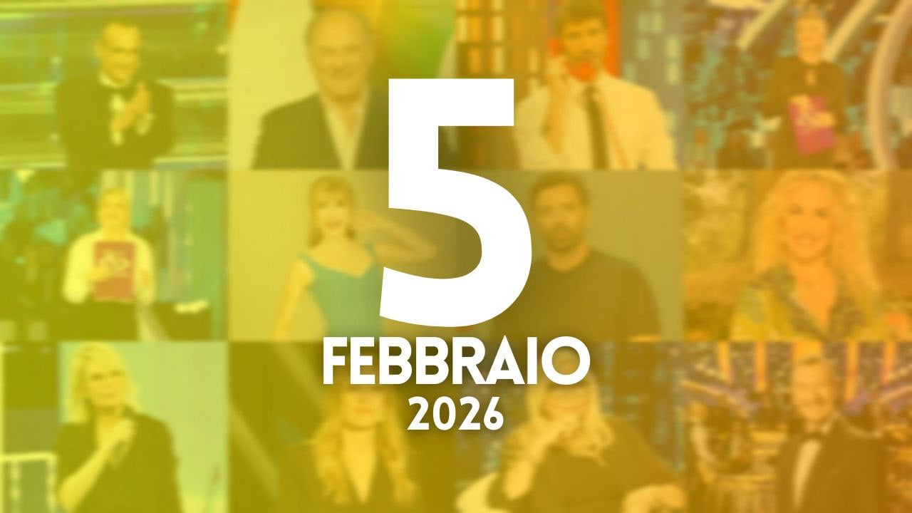 ascolti tv notizie 5 febbraio 2026