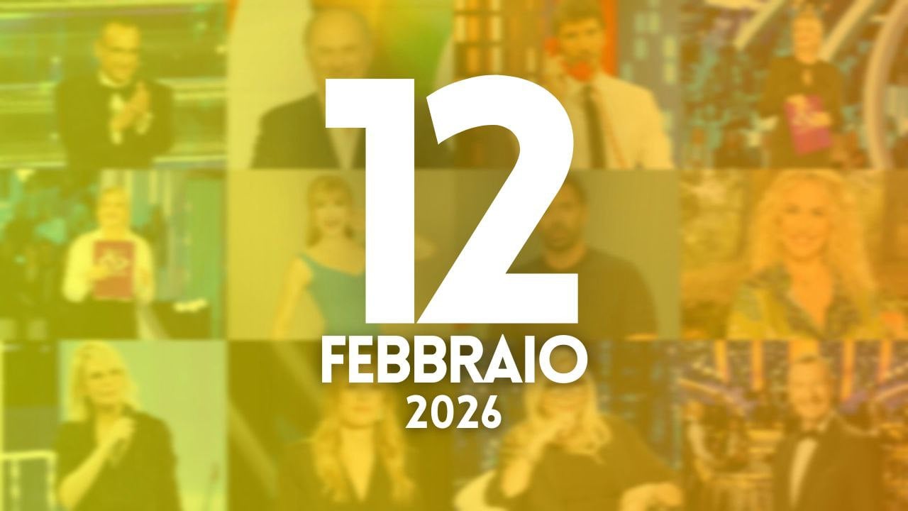 ascolti tv notizie 12 febbraio 2026