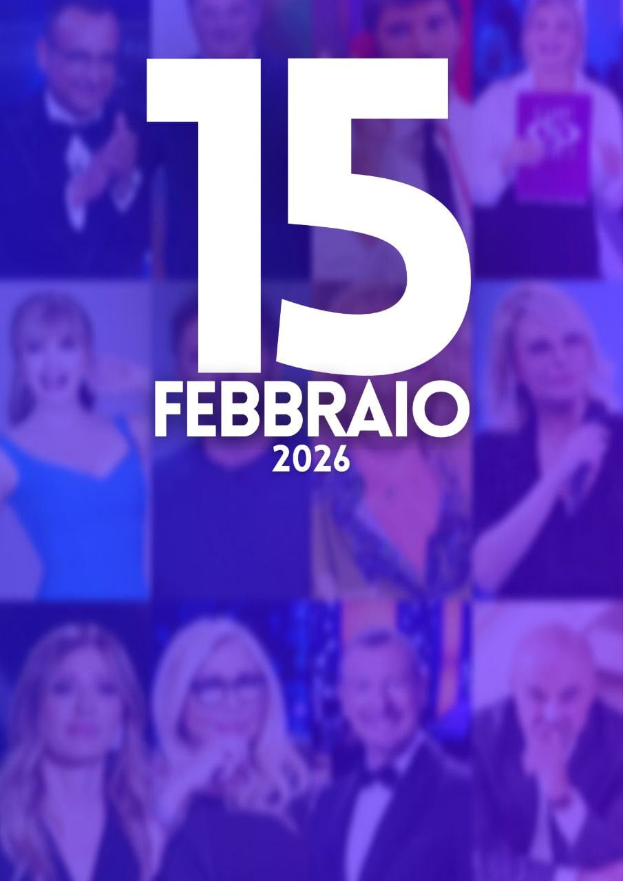 ascolti tv notizie 15 febbraio 2026