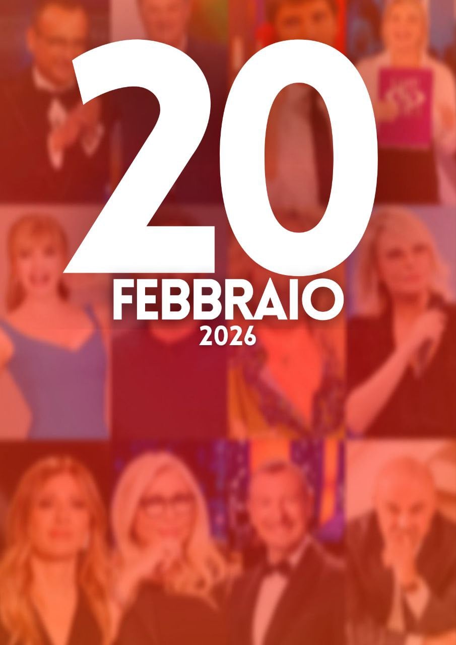 ascolti tv notizie 20 febbraio 2026