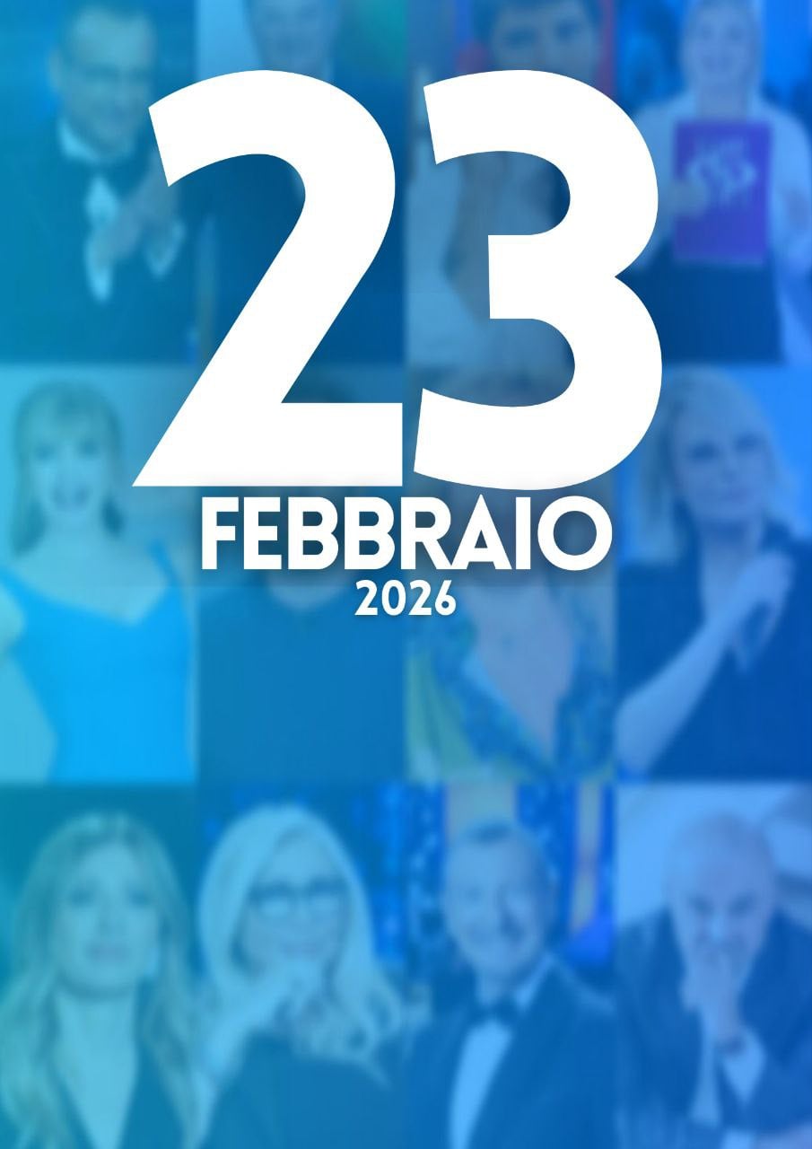 ascolti tv notizie 23 febbraio 2026