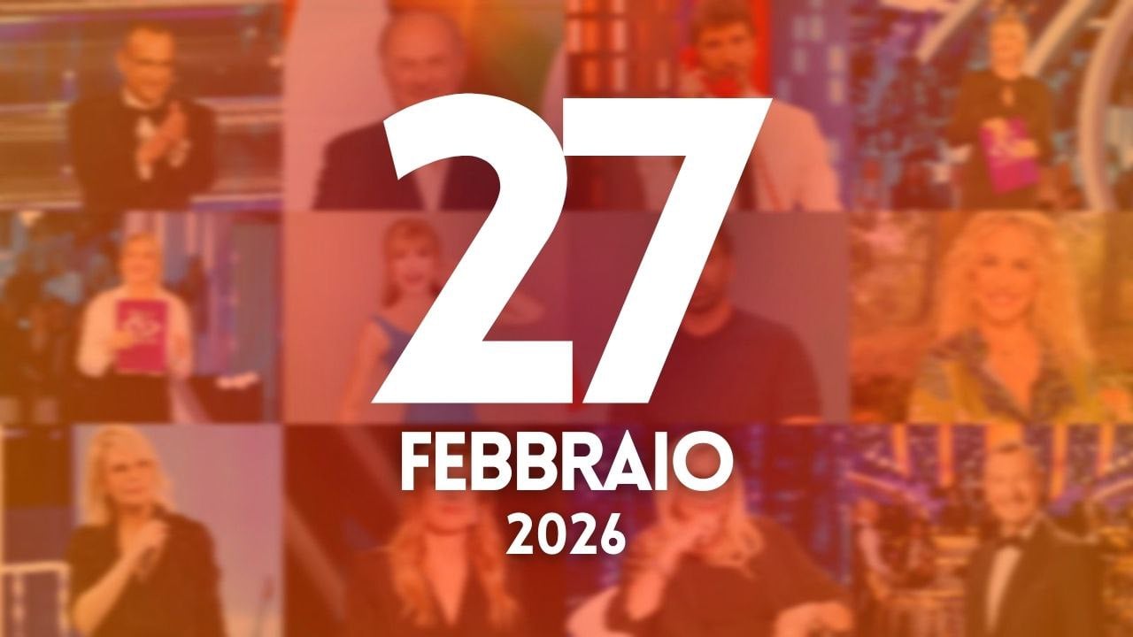 ascolti tv notizie 27 febbraio 2026