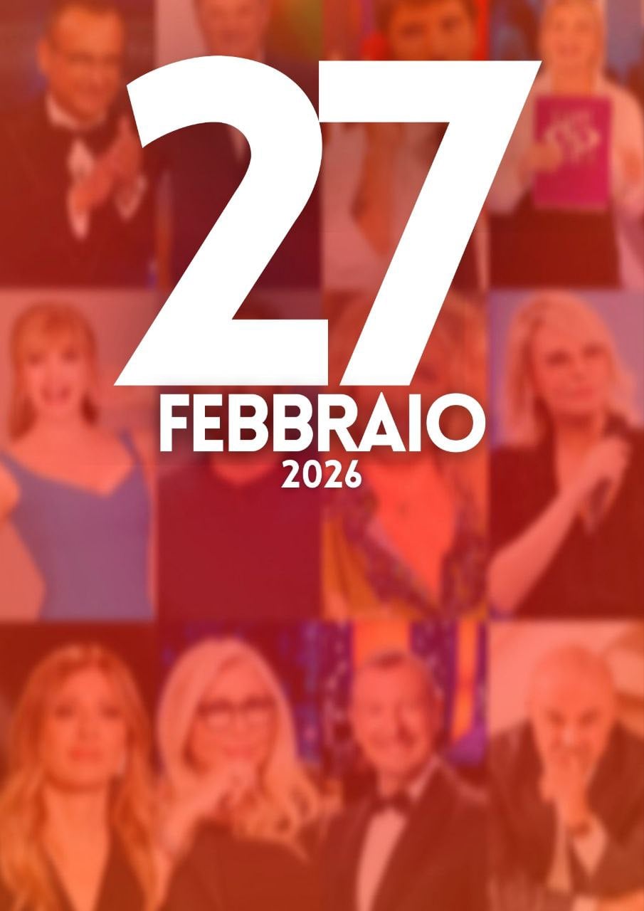 ascolti tv notizie 27 febbraio 2026